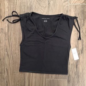 American Eagle Cinch Shoulder Tee